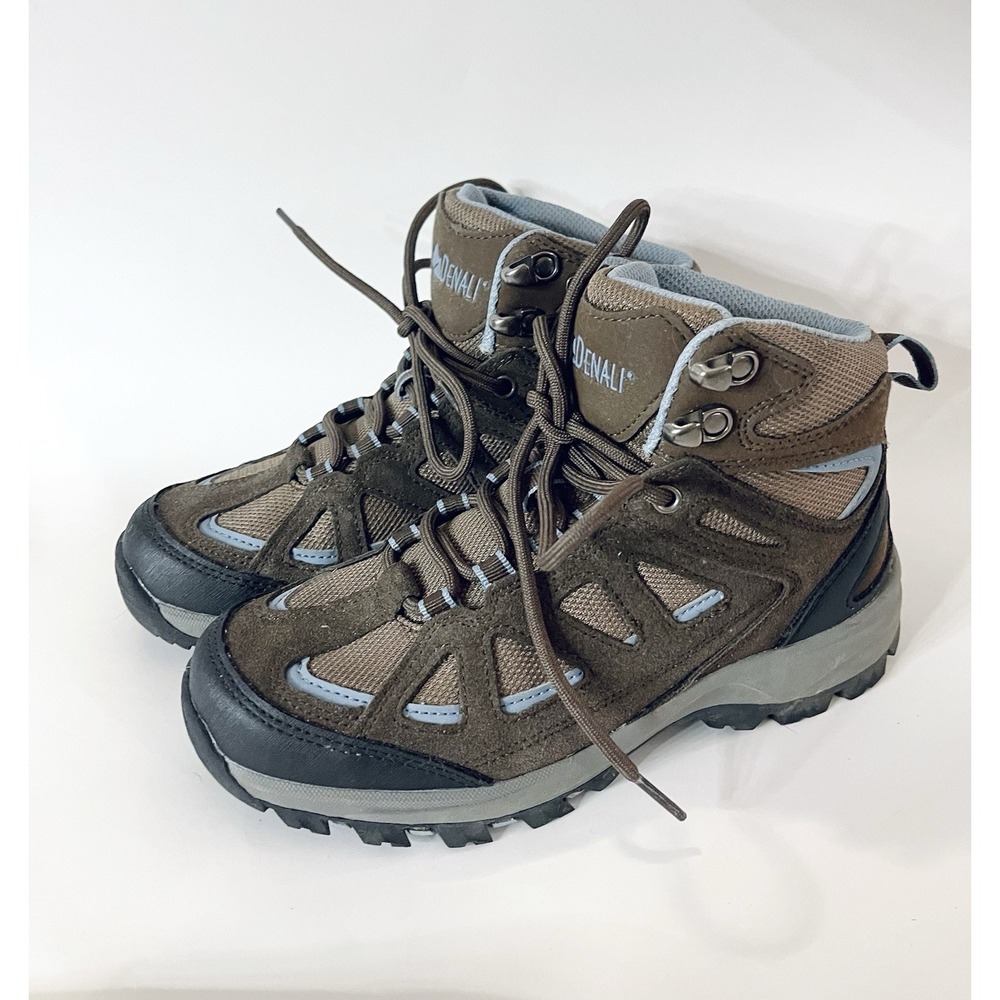 Denali Outback Women's Hiking‎ Boots Lace Up Brown/L.Blue Size:6 EUC